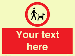 Custom Road regulatory dogs on leads